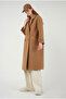 Sleeve Epaulet Detailed Coat Camel - 5