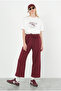 Ribbed Sweatpants Burgundy - 5