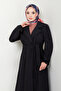 معطف أسود - أساور مطاطية، موديل 2059BGS895-M - 3