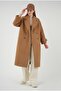 Sleeve Epaulet Detailed Coat Camel
