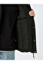 Zippered Slim Fit Hooded Coat - 6