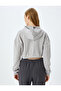 Long Sleeve Crop Oversize Sweatshirt with Elastic Waist - 4