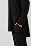 Women's Black Basic Pants Top-Down Set 60511002 - 4