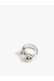 Globe Ring with Bead Detail - 3