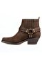 Women's Brown Western Blunt Toe Boots - 4