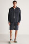 Kelvin Men's Thick Textured Technical Appearance Navy Blue Shirt with Flap Pockets - 3