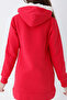 Young Girl Pink Teddy Bear Print Hooded Sweatshirt Dress - 3