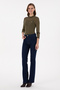 Women's Khaki Turtleneck Sweatshirt 50271616-Vr027 - 4