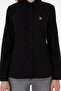 Women's Black Long Sleeve Basic Shirt 50295710 -Vr046 - 6