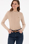 Women's Sand Turtleneck Sweater 50292977-Vr085 - 3