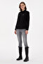 Women's Black Long Sleeve Basic Shirt 50295710 -Vr046 - 4