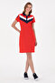 Women's Red Knitted Dress 50268691 -Vr030 - 3