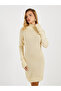 Knitted Sweater Mini Dress with Long Sleeves - 6