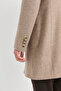 Men's Cream Wool Coat - 8