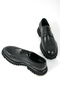 Men's Genuine Leather Black Laced Jurdan Sole Classic Shoes - 4