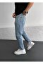 Snow Wash Blue Boyfriend Pants - 2