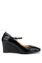 Women's Genuine Leather Black Patent Leather High Heels