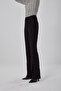 Slit Jacquard Black Trousers - 3