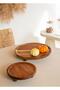 Natura Acacia Footed Serving Tray 20X6 cm - 3