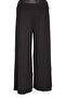 Women's Aymoli Pocketed Unlined Black Trouser Skirt