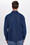 Unisex Relax Fit Relaxed Fit Denim Jeans Clamshell Double Pocket Navy Overshirt Jacket Style Shirt - 6