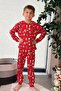 🎄   Christmas Themed 100% Cotton Unisex Children's Pajama Set 🎄   Red - 3