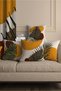Special Design Honey Color Palm Patterned 4-Piece Decorative Gift Throw Pillow - Pillow Case - 2