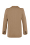 Cream Beige Oversize Woven Blazer Jacket Twoaw23Bc00019 - 7