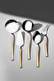 Milano Gold Satin 12-Person 89-Piece Cutlery Set with Leather Box - 3