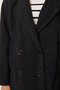 Women's Black Double Breasted Lapel Cashmere Coat Dd01342 - 6