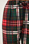 Women's Green Red Patterned Soft Textured Knitted Pajama Bottoms Ce00089 - 6