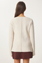 Women's Beige V Neck Stylish Buttoned Knitwear Cardigan Mt00155 - 7