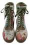 Women's Vegan Leather Khaki Long Boots - State Of Bliss Design - 5