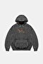 Walking Leopard Printed Oversize Unisex Premium Washable Black Hoodie