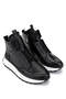 Women's Genuine Leather Black Leather Casual Boots - 3