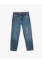 Low Waist Denim Trousers Cotton