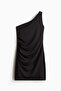 Draped one-shoulder dress - 2