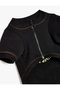 Crew Neck Zippered Raised Dog Sweatshirt - 3
