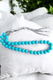 10 mm Blue Turquoise Rosary - 33' Lux, Original Natural Stone - 3