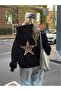Leopard Star Patterned Sweatshirt - 4