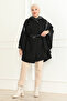 Leather-Detail Panco with Belt & Black - 8