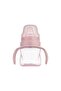 كوب للشرب مضاد للمغص ومضاد للانسكاب سعة 160 مل وملعقة تغذية مريحة مزدوجة - وردي فاتح - 3