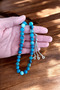 Blue Agate Rosary 33' Luxury Rosary Original Natural Stone Large Size Real Agate Stone 10 mm - 6