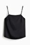 Rhinestone-detail satin strappy top