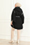 Leather-Detail Panco with Belt & Black - 4