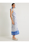 X Melis Ağazat - Floral One-Shoulder Midi Dress with Lining and Bow Detail - 2