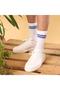 Men's 6 Pairs College Tennis Socks – Striped , Towel Sole, Sports & Daily Use - 3
