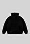 Eternal Levitation Printed Oversize Unisex Black Hoodie - 5