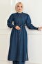 Slit Denim Suit Dark Blue 19227 - 2