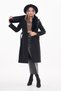 Women's Cashew Coat with Feather Detail on the Collar 245346   - - 4